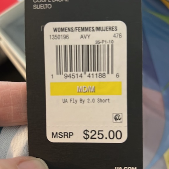 NWT Under Armour lined blue green running shorts! - Picture 3 of 3